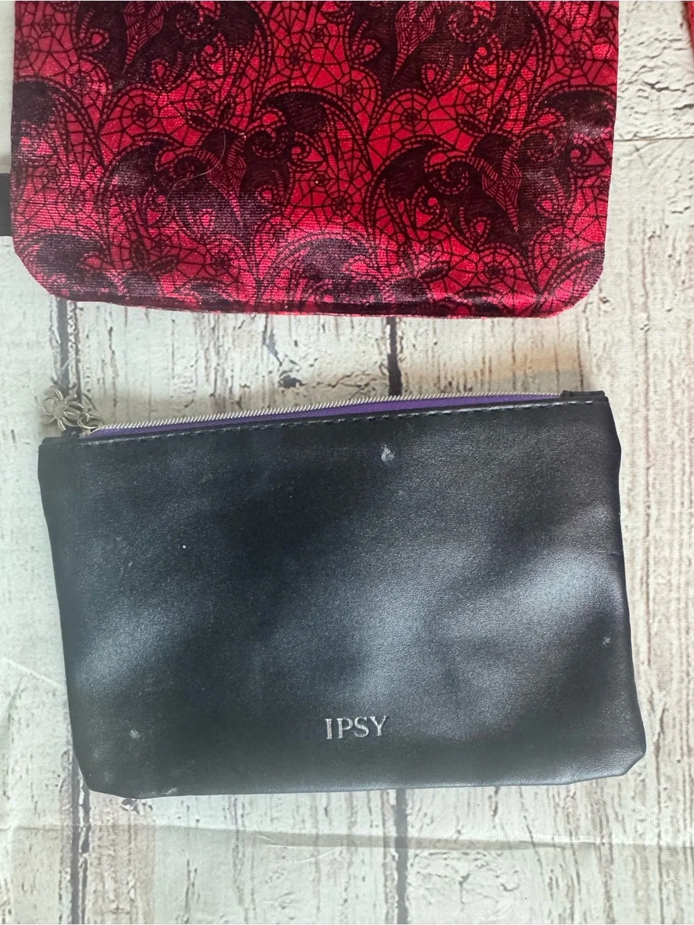 Ipsy Set of 6 Colorful Zip Pouches - Floral, Geometric, Marble & Solid Designs